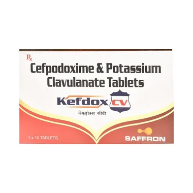 kefdox cv 200mg/125mg tablet Allopathy (Cefpodoxime Proxetil (200mg)) - Uses in Hindi, Side Effects, Substitutes & Price in India