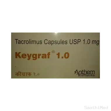 keygraf 1 capsule Allopathy (Tacrolimus (1mg)) - Uses in Hindi, Side Effects, Substitutes & Price in India