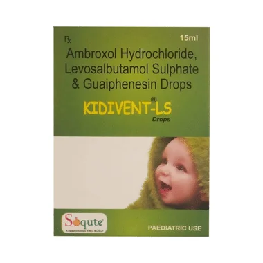 kidivent-ls oral drops Allopathy (Ambroxol (7.5mg/ml)) - Uses in Hindi, Side Effects, Substitutes & Price in India