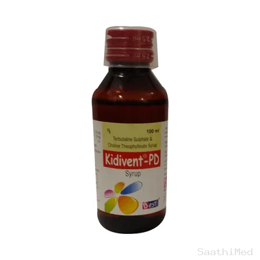 kidivent-pd syrup Allopathy (Choline Theophyllinate (50mg/5ml)) - Uses in Hindi, Side Effects, Substitutes & Price in India