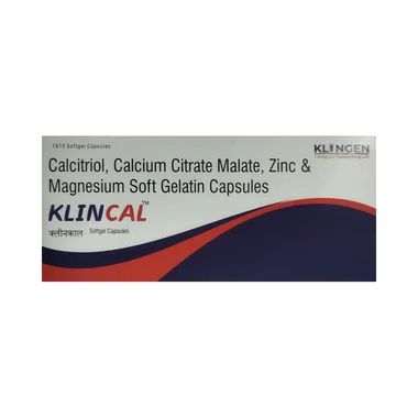 klincal softgel capsule Allopathy (Calcitriol (0.25mcg)) - Uses in Hindi, Side Effects, Substitutes & Price in India