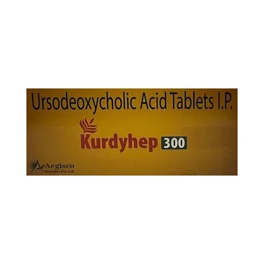 kurdyhep 300 tablet Allopathy (Ursodeoxycholic Acid (300mg)) - Uses in Hindi, Side Effects, Substitutes & Price in India