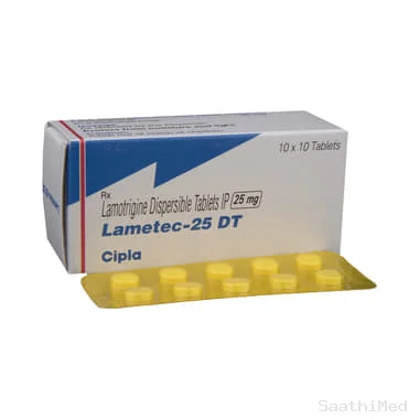 lametec 25 dt tablet Allopathy (Lamotrigine (25mg)) - Uses in Hindi, Side Effects, Substitutes & Price in India