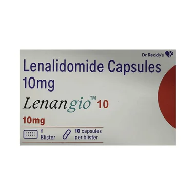 lenangio 10 capsule Allopathy (Lenalidomide (10mg)) - Uses in Hindi, Side Effects, Substitutes & Price in India