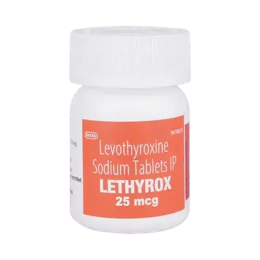 lethyrox 25 tablet Allopathy (Thyroxine (25mcg)) - Uses in Hindi, Side Effects, Substitutes & Price in India