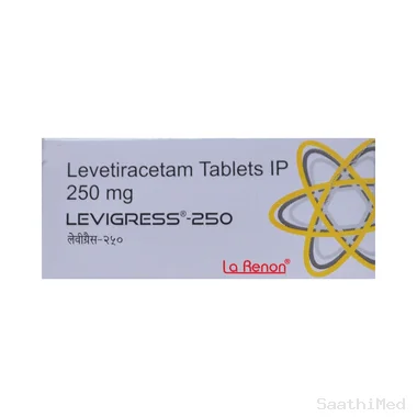 levigress 250 tablet Allopathy (Levetiracetam (250mg)) - Uses in Hindi, Side Effects, Substitutes & Price in India