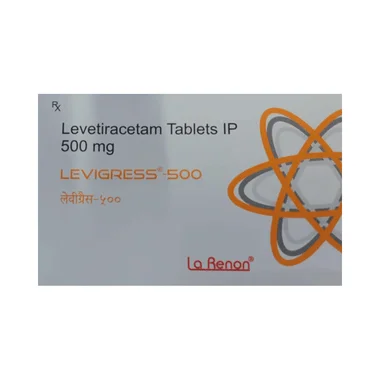 levigress 500 tablet Allopathy (Levetiracetam (500mg)) - Uses in Hindi, Side Effects, Substitutes & Price in India