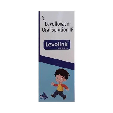 levolink oral suspension Allopathy (Levofloxacin (125mg)) - Uses in Hindi, Side Effects, Substitutes & Price in India
