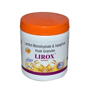 lirox powder delicious orange sugar free Allopathy (Lactitol (10gm)) - Uses in Hindi, Side Effects, Substitutes & Price in India