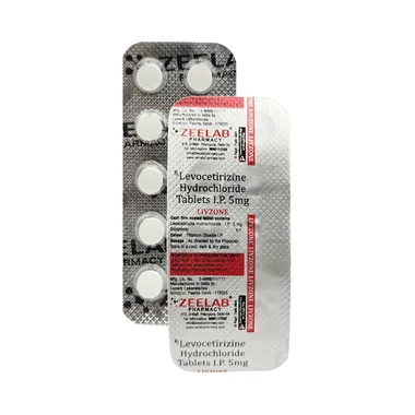 livzone 5mg tablet - Levocetirizine (5mg) medicine