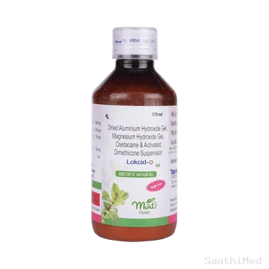 lokcid-o gel mint sugar free Allopathy (Oxetacaine (10mg/5ml)) - Uses in Hindi, Side Effects, Substitutes & Price in India