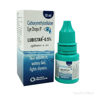 lubistar 0.5% eye drop Allopathy (Carboxymethylcellulose (0.5% w/v)) - Uses in Hindi, Side Effects, Substitutes & Price in India