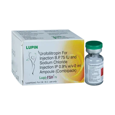 lupi-fsh 75 injection Allopathy (Urofollitropin (75IU)) - Uses in Hindi, Side Effects, Substitutes & Price in India