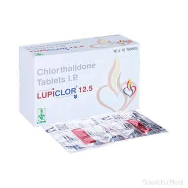 lupiclor 12.5 tablet Allopathy (Chlorthalidone (12.5mg)) - Uses in Hindi, Side Effects, Substitutes & Price in India
