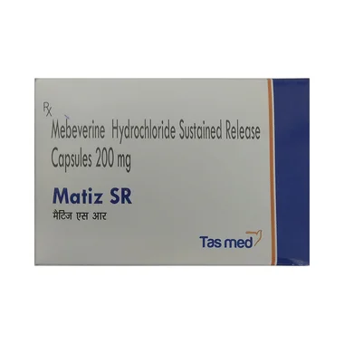 matiz sr capsule Allopathy (Mebeverine (200mg)) - Uses in Hindi, Side Effects, Substitutes & Price in India