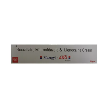 meetgyl-ano cream - Lidocaine (4% w/w) + Metronidazole (1% w/w) medicine