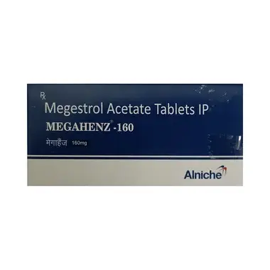 megahenz 160mg tablet Allopathy (Megestrol (160mg)) - Uses in Hindi, Side Effects, Substitutes & Price in India