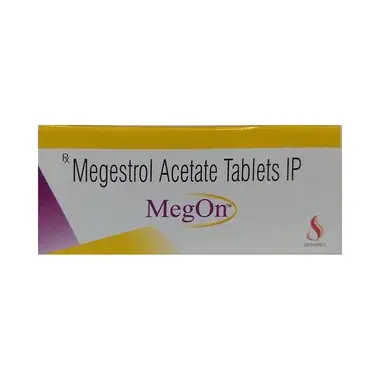 megon tablet Allopathy (Megestrol (160mg)) - Uses in Hindi, Side Effects, Substitutes & Price in India
