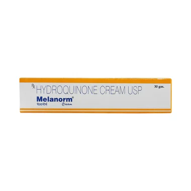 melanorm cream Allopathy (Hydroquinone (4% w/w)) - Uses in Hindi, Side Effects, Substitutes & Price in India