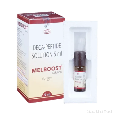 melboost 5mg solution Allopathy (Deca Peptide (5mg)) - Uses in Hindi, Side Effects, Substitutes & Price in India