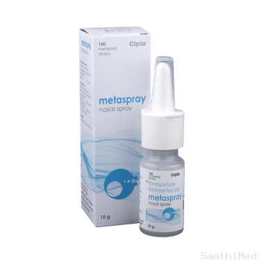 metaspray nasal spray Allopathy (Mometasone (50mcg)) - Uses in Hindi, Side Effects, Substitutes & Price in India