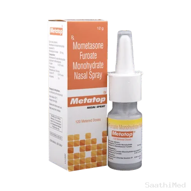 metatop nasal spray Allopathy (Mometasone (50mcg)) - Uses in Hindi, Side Effects, Substitutes & Price in India
