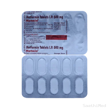 metmin 500mg tablet Allopathy (Metformin (500mg)) - Uses in Hindi, Side Effects, Substitutes & Price in India