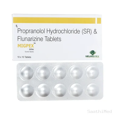 migpex tablet sr Allopathy (Propranolol (10mg)) - Uses in Hindi, Side Effects, Substitutes & Price in India