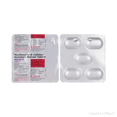 milixim-m 400mg/400mg tablet sr Allopathy (Moxifloxacin (400mg)) - Uses in Hindi, Side Effects, Substitutes & Price in India