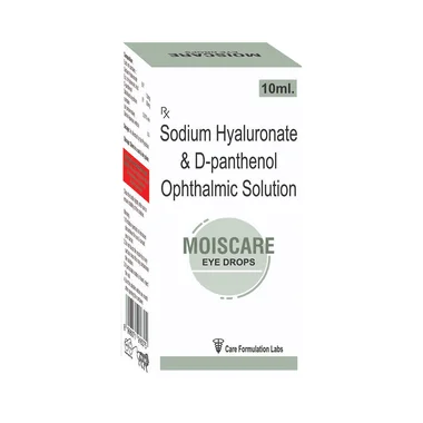 moiscare eye drop Allopathy (Sodium Hyaluronate (1mg)) - Uses in Hindi, Side Effects, Substitutes & Price in India