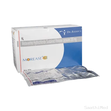 morease- sr capsule Allopathy (Mebeverine (200mg)) - Uses in Hindi, Side Effects, Substitutes & Price in India