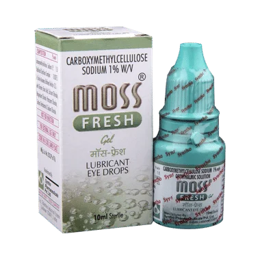 moss fresh gel eye drop Allopathy (Carboxymethylcellulose (1% w/v)) - Uses in Hindi, Side Effects, Substitutes & Price in India