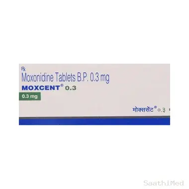 moxcent 0.3 tablet Allopathy (Moxonidine (0.3mg)) - Uses in Hindi, Side Effects, Substitutes & Price in India