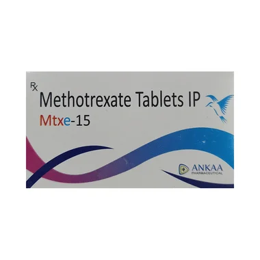 mtxe 15 tablet Allopathy (Methotrexate (15mg)) - Uses in Hindi, Side Effects, Substitutes & Price in India