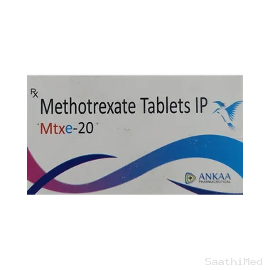 mtxe 20 tablet Allopathy (Methotrexate (20mg)) - Uses in Hindi, Side Effects, Substitutes & Price in India