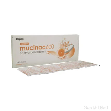mucinac 600 effervescent tablet orange sugar free Allopathy (Acetylcysteine (600mg)) - Uses in Hindi, Side Effects, Substitutes & Price in India