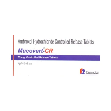 mucovert-cr tablet Allopathy (Ambroxol (75mg)) - Uses in Hindi, Side Effects, Substitutes & Price in India