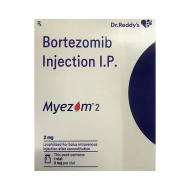 myezom 2mg injection Allopathy (Bortezomib (2mg)) - Uses in Hindi, Side Effects, Substitutes & Price in India