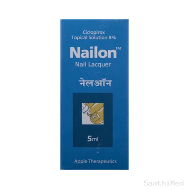 nailon nail lacquer Allopathy (Ciclopirox (8% w/v)) - Uses in Hindi, Side Effects, Substitutes & Price in India