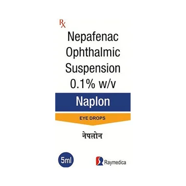 naplon eye drop Allopathy (Nepafenac (0.1% w/v)) - Uses in Hindi, Side Effects, Substitutes & Price in India