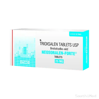 neosoralen forte 25mg tablet Allopathy (Trioxasalen (25mg)) - Uses in Hindi, Side Effects, Substitutes & Price in India