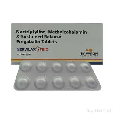 nervilax trio trio tablet sr Allopathy (Composition Information Pending) - Uses in Hindi, Side Effects, Substitutes & Price in India
