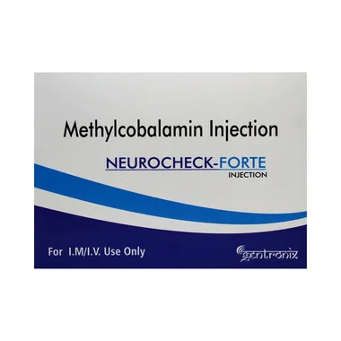 neurocheck-forte injection - Methylcobalamin (2500mcg) medicine