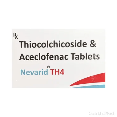nevarid th 4 tablet Allopathy (Aceclofenac (100mg)) - Uses in Hindi, Side Effects, Substitutes & Price in India