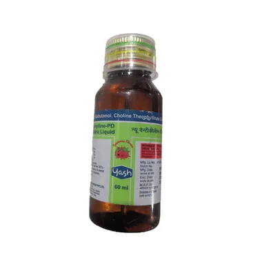 new ventiphylline pd 1.5 mg/50 mg/0.5 mg syrup Allopathy (Salbutamol (1.5mg)) - Uses in Hindi, Side Effects, Substitutes & Price in India