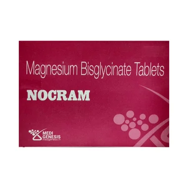 nocram tablet Allopathy (Magnesium Bisglycinate (360mg)) - Uses in Hindi, Side Effects, Substitutes & Price in India