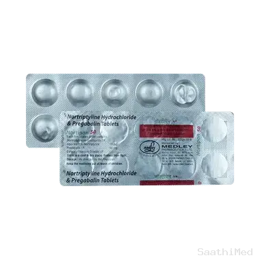 nortipan 50mg/10mg tablet Allopathy (Pregabalin (50mg)) - Uses in Hindi, Side Effects, Substitutes & Price in India