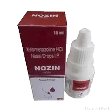 nozin nasal drops Allopathy (Xylometazoline (0.1% w/v)) - Uses in Hindi, Side Effects, Substitutes & Price in India