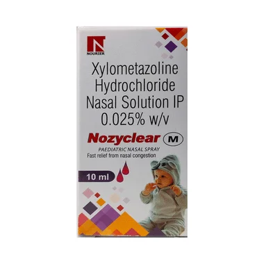 nozyclear m nasal spray Allopathy (Xylometazoline (0.025% w/v)) - Uses in Hindi, Side Effects, Substitutes & Price in India