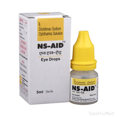 ns-aid eye drop Allopathy (Diclofenac (0.1% w/v)) - Uses in Hindi, Side Effects, Substitutes & Price in India